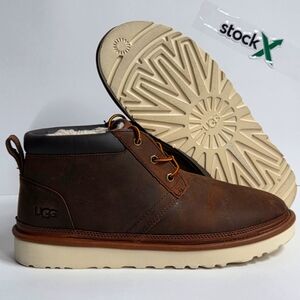 UGG Neumel Utility Gingerbread Leather Chukka Ankle Boots Shoes Size 11 Men